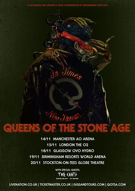 queens of the stone age frankfurt|QUEENS OF THE STONE AGE Adds More US Tour Dates